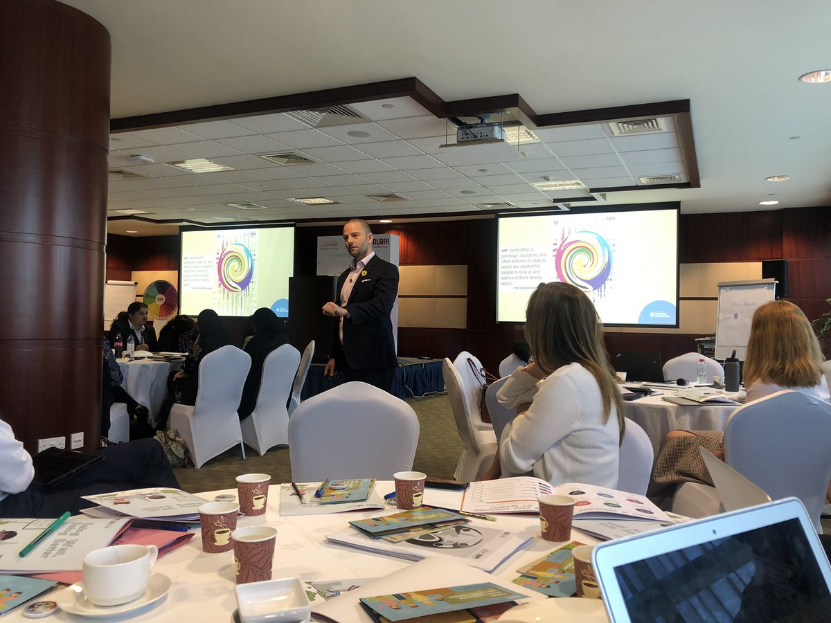 DESCwellbeing's tweet photo. A privilege once again to listen to David Bott from @GeelongGrammar sharing his passion for #wellbeing #dswc @KHDA @IPENDubai #beingwelldubai @descdubai https://t.co/1FzhjlLqVd