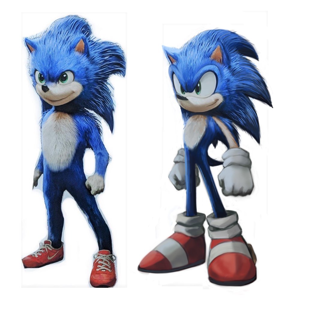 There we go, my quick edit of the Sonic movie design #SonicTheHedgehog #SonicMovie