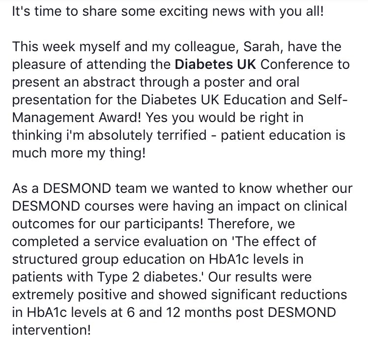 DESMONDNotts's tweet photo. Some exciting news from us @DESMONDNotts Have a look at the pictures below as we couldn’t fit it all in to a Tweet! #DUKPC @DiabetesUK @DESMOND_Tweets @NottsHealthcare @nottsdietitians @MandAccg @NandSCCG @NHSRushcliffe @NHSNNE @NottmWestCCG @AHPsNottsHC #Type2diabetes https://t.co/U9n5zu0z94
