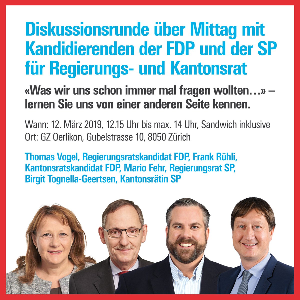 ThomasVogelFDP's tweet photo. Ich freue mich! #Wahlen19
@bitozueri #MarioFehr #FrankRühli https://t.co/kDemou1oip