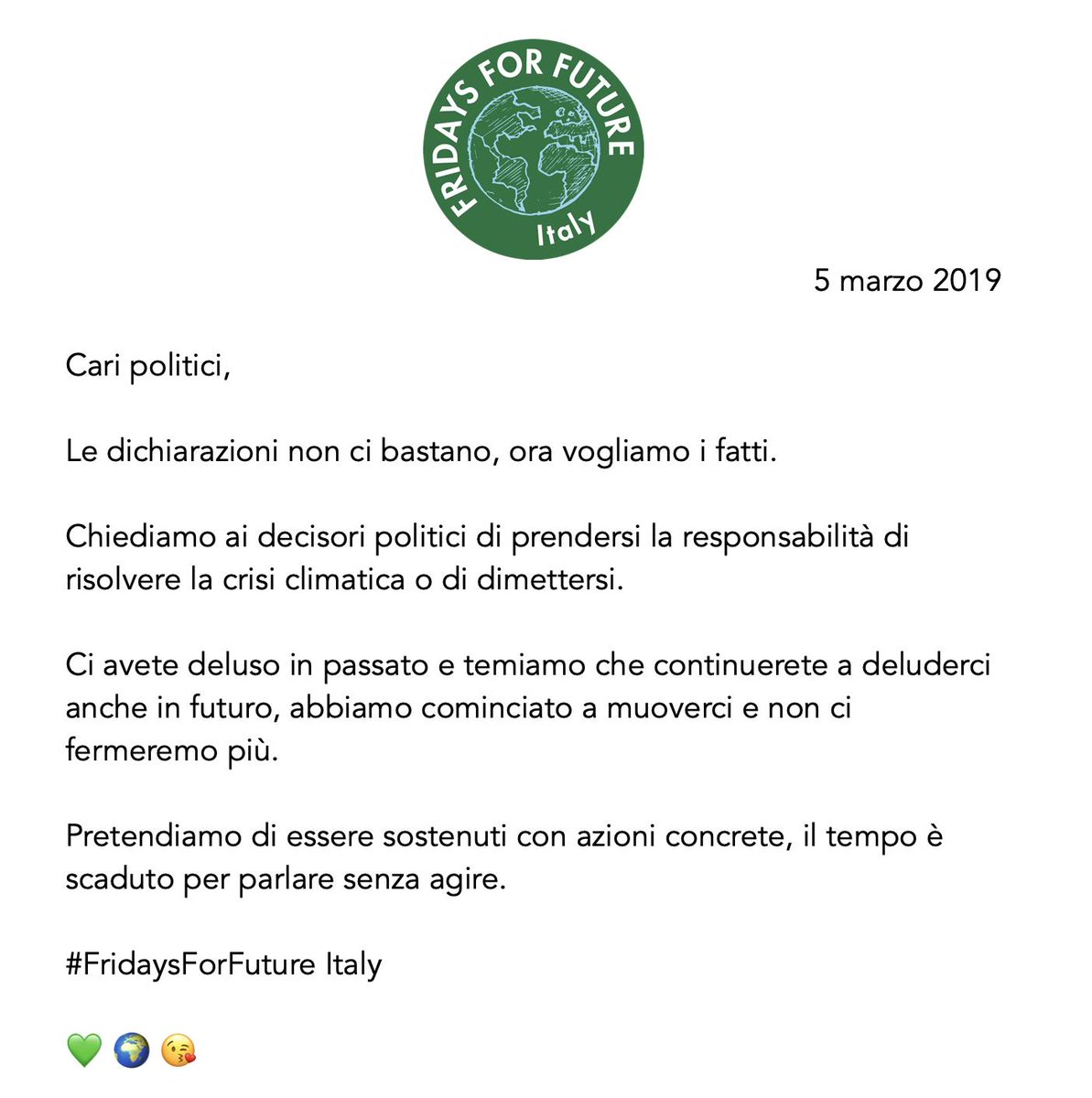 Fridays For Future Italy tweet media