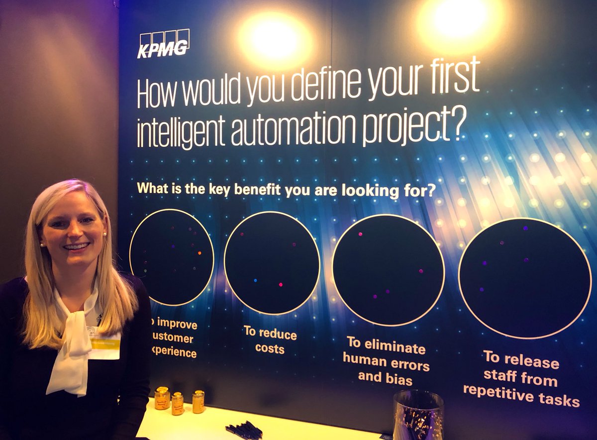 KPMGLuxembourg's tweet photo. [Game time] How would you define your first intelligent automation project?
 
Drop by our booth and tell us what you’d consider to be the key benefit!

#ALFIEAM19 
@ALFIfunds https://t.co/EaOQMbgGyk
