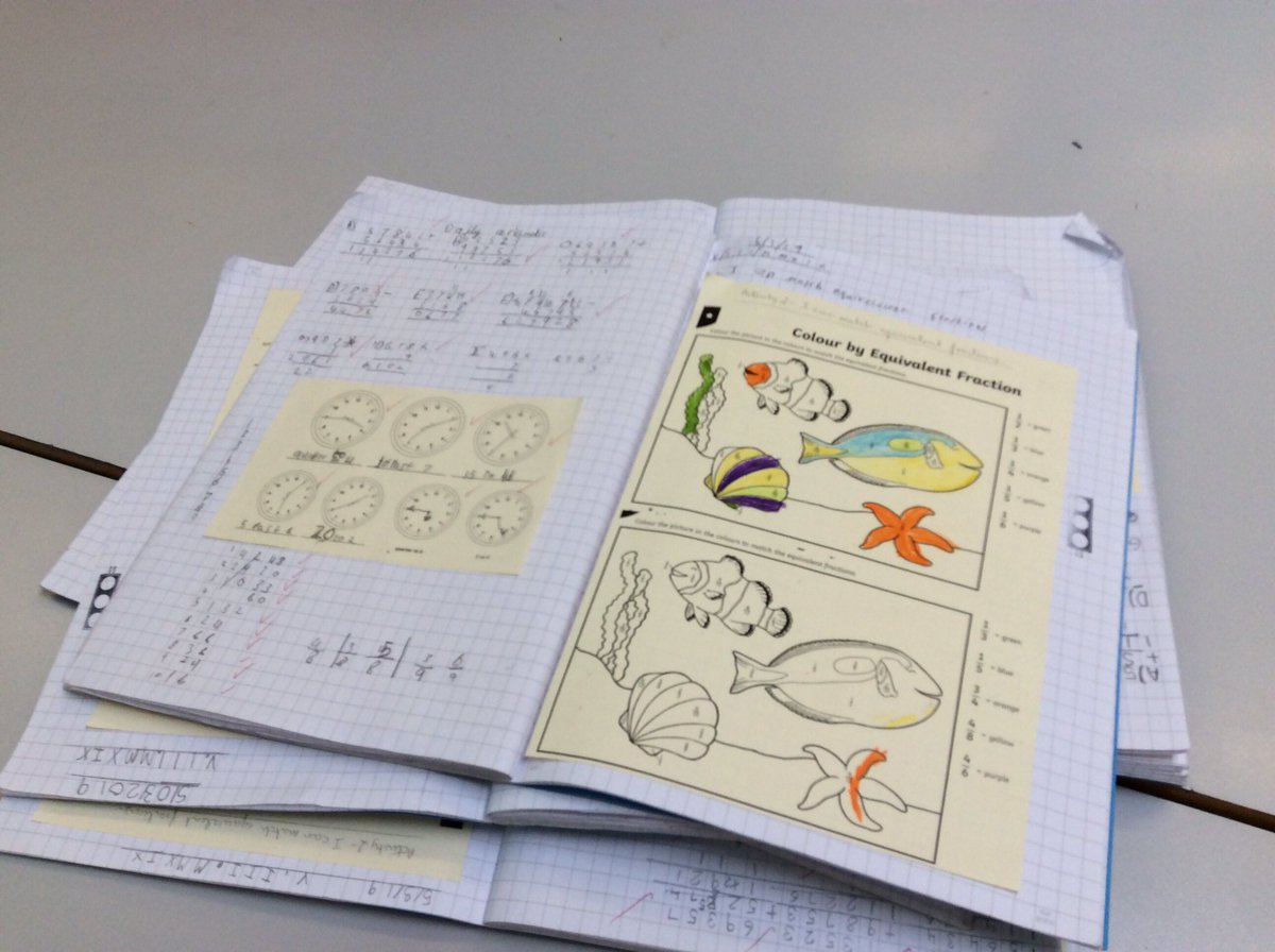 InspirationsStm's tweet photo. Green table have been colouring by numbers but with twist. They had to use their knowledge of equivalent fractions to find the correct colour. #STMMaths #STMY4Fractions #STMFractions https://t.co/sVolZpZO3w