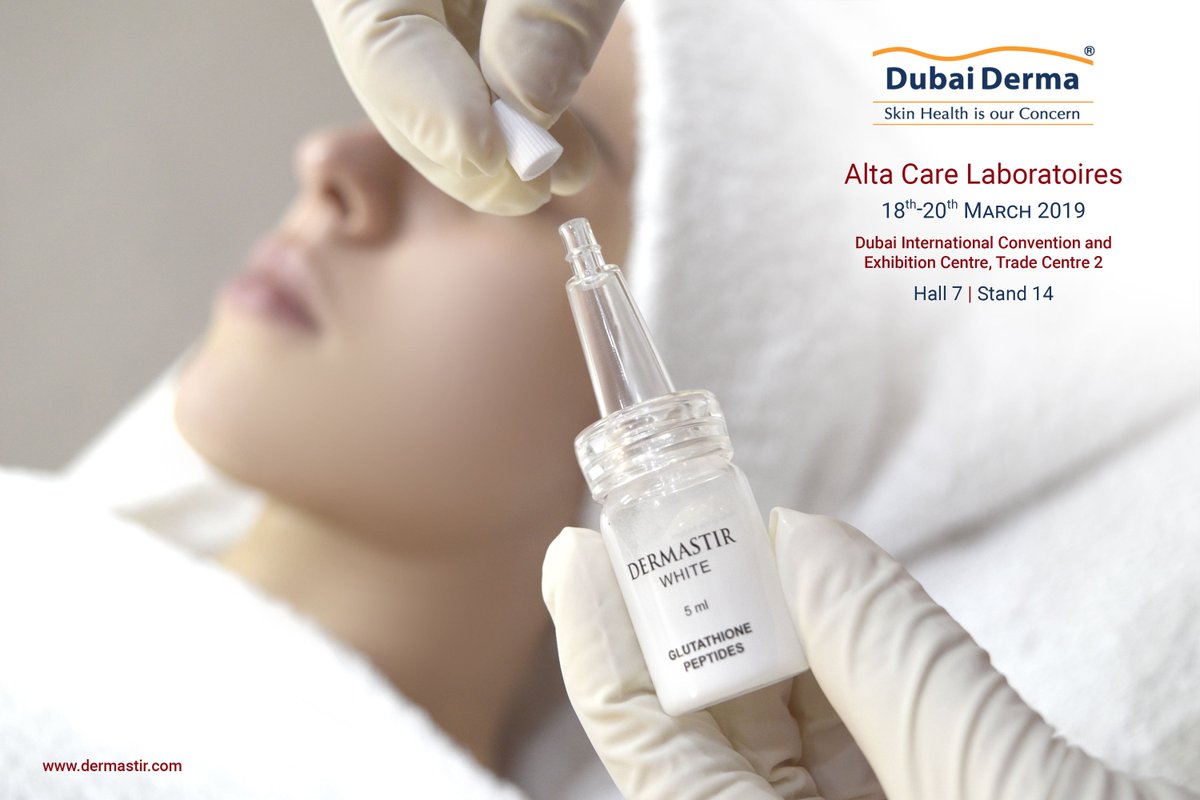 Dermastir's tweet photo. Alta Care Laboratoires will participate in the 19th edition of Dubai World Dermatology and Laser Conference &amp; Exhibition – Dubai Derma 2019 from the 18th until the 20th March 2019.
https://t.co/0I4B931CDM https://t.co/ohP9Hnqg0V