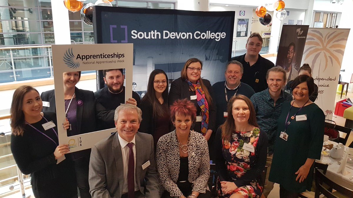 Apprenticeships's tweet image. #Apprenticeships Minister @AnneMilton met with #apprentice employers today @TorbayTDA on the 2nd day of #NAW2019. The event was organised by the agency&apos;s talented &amp;amp; committed #apprentices  #BlazeATrail #futurejobs @sdcollege