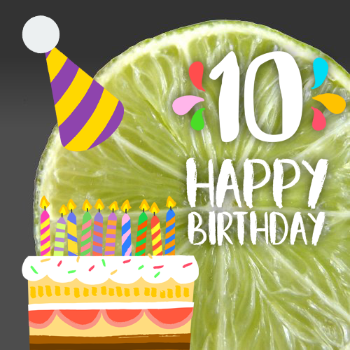 fuzzylime's tweet photo. We are 10 today! Both @davidfuzzylime and @jillfuzzylime  are very excited to have reached this milestone. Here’s to another 10 years :) https://t.co/dazqLiaR5C