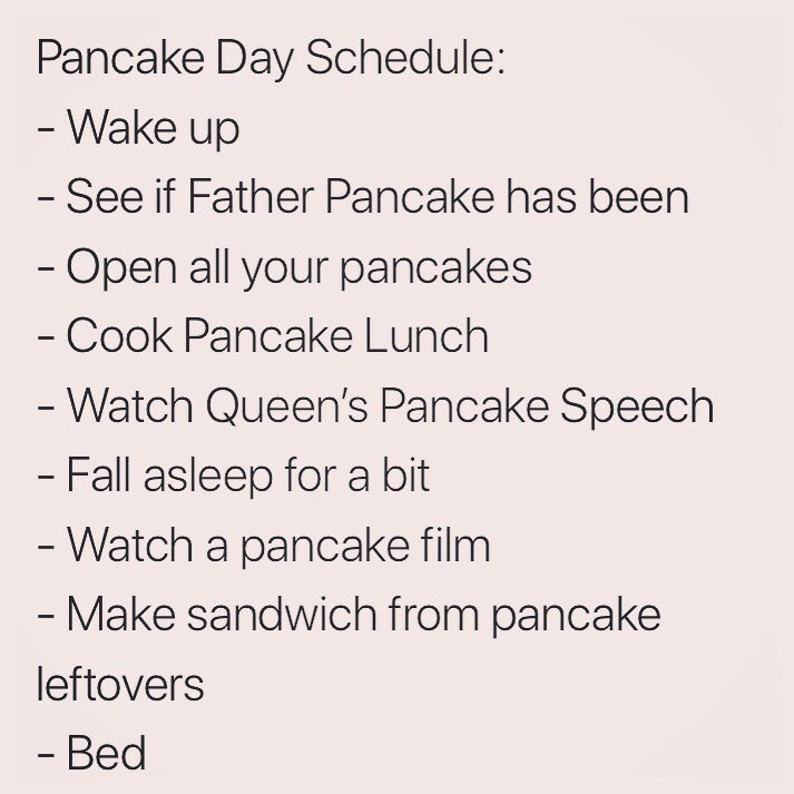 Hope you left your egg and Jif lemon out for Father Pancake last night 🤞