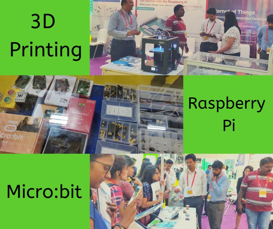 element14_Avnet's tweet photo. Really exciting time in the #IndiaElectronicsWeek! We showcased @Raspberry_Pi, along with our Multicomp #3DPrinter and @microbit_edu range! https://t.co/eexOBJLSBm
