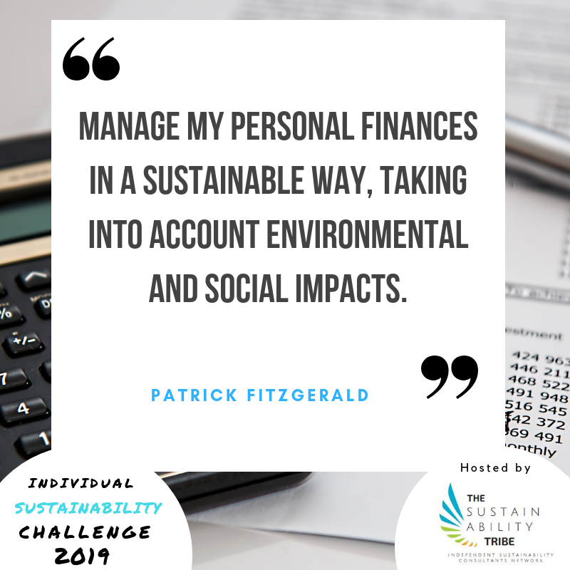 thesustaintribe's tweet photo. #IndividualSustainabilityChallenge #ParticipantGoals:
Patrick FitzGerald wants to set up a plan to manage his personal finances in a sustainable way, taking into account environmental and social impacts 🌎
#IndividualActionCounts #SustainableFinance #ImpactInvesting #DareToStepUp https://t.co/lyqITdgn9w