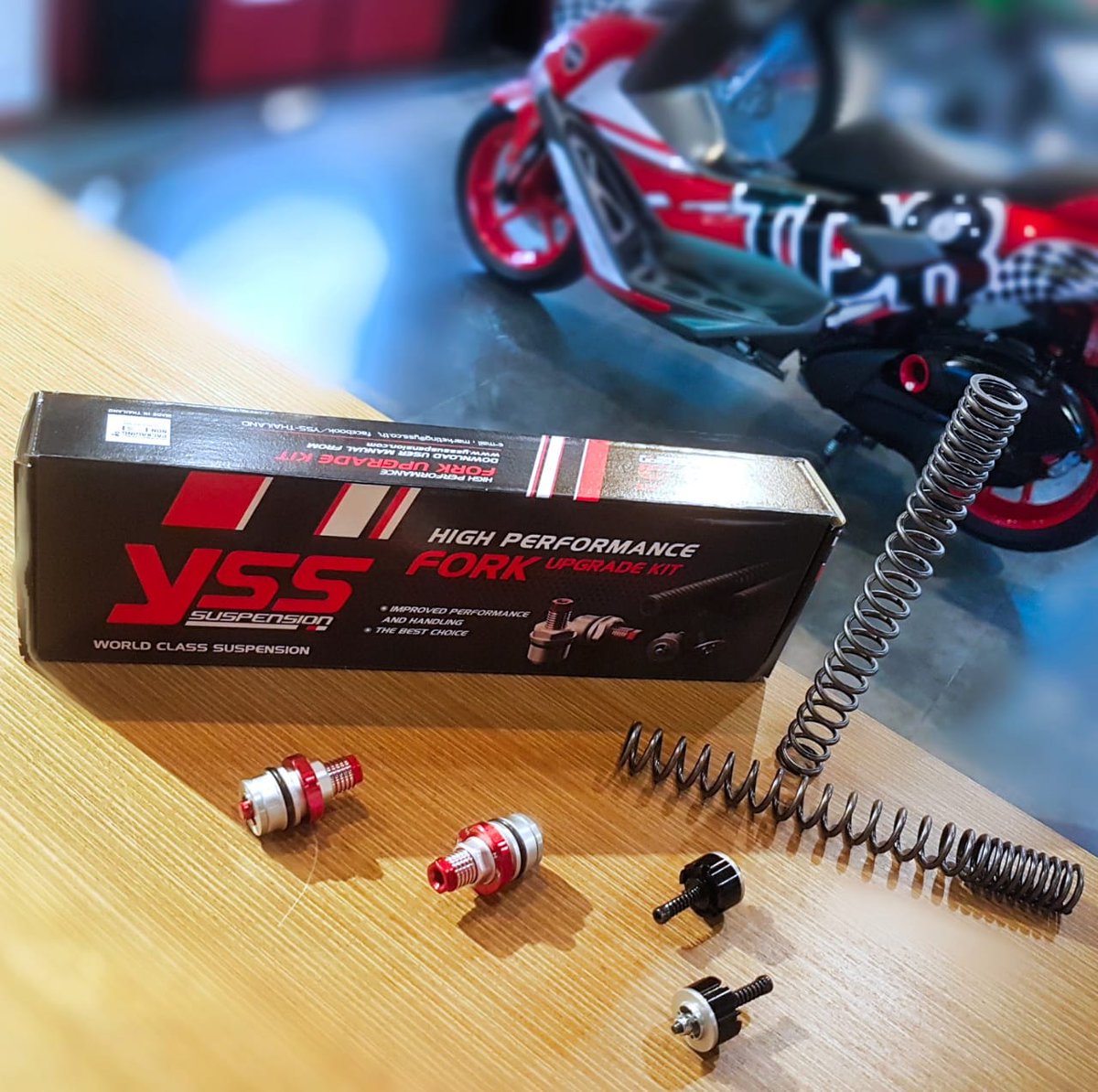 tdrmitra2000's tweet photo. YSS Front Fork Upgrade Kit for N-MAX diengkapi dengan PD Valve sehingga lebih responsive. - https://t.co/OZwnTm3u4G
.
#HighPerformanceSuspensionSystems #Handling #SuspensionSystems #FrontForkKit #OneTeamStore https://t.co/QE0BsN0qet