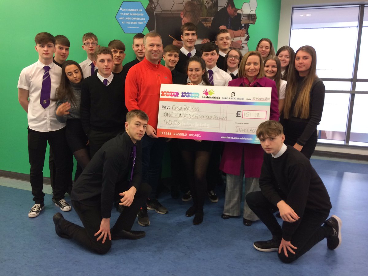Fantastic achievement from the NPA leaders who raised £151.18 for <a href="/CashforKidsWest/">Cash for Kids West Scotland</a>. Everyone <a href="/Grange_Academy1/">Grange Academy</a> is proud of your efforts 👍👏💰