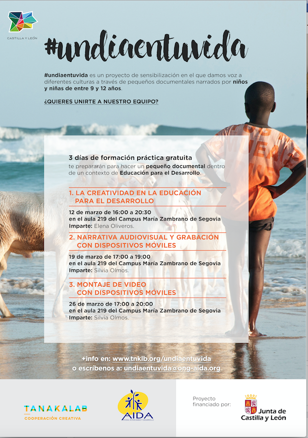 SJC_UVA's tweet photo. Talleres gratuitos de Educación para el desarrollo con @AidaOng  @aidabooks y @TanakaLabor  #undiaentuvida en el aula máster de @SJC_UVA https://t.co/VV4MPBQad2