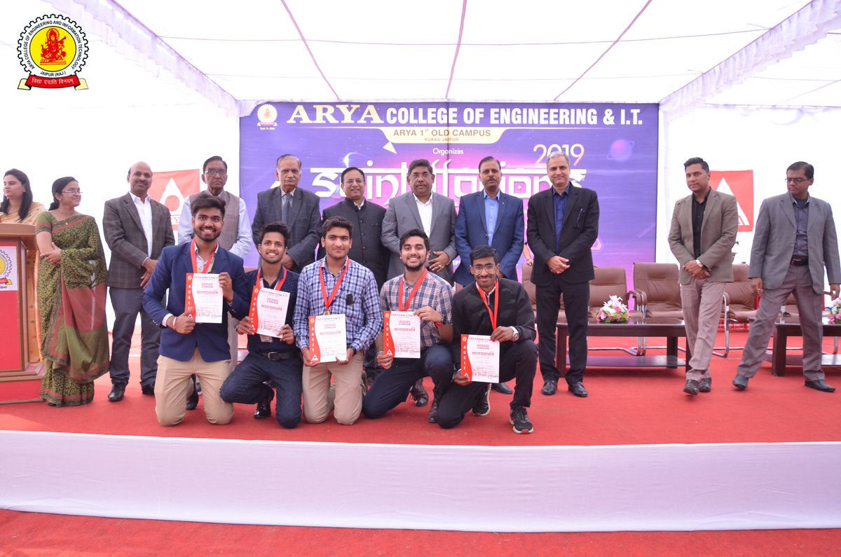 aryacolleges's tweet image. The harder you work for something, the greater you&apos;ll feel when you achieve it. 1st year students of #AryaCollege , with their passion and confidence had won trophies in #NationalLevelTechFest.The competition tested aptitude and overall skills of the participants. #scintillations