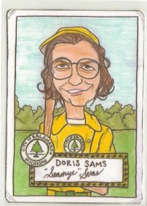 freehan11's tweet photo. Starting to write a blog post for Tuesday on the late #DorisSams , who played for my hometown #KalamazooLassies of the @AAGPBL ... have to do some research later today... it's almost bedtime and ye olde fingers are hurting.
@gummyarts
#MyMailbox
#TheHobby @KalamazooCity https://t.co/HyZphXsJNU