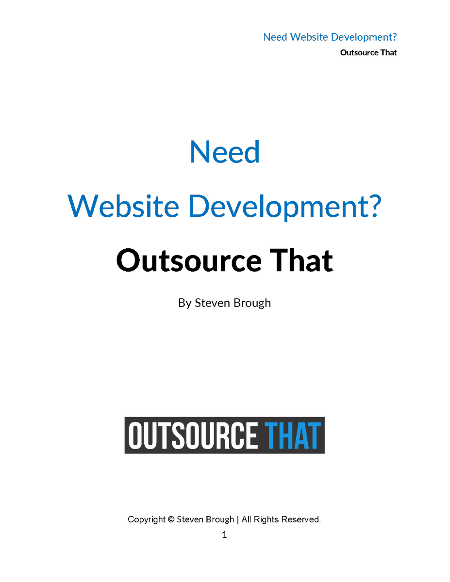 OutsourceThat's tweet image. #outsourcingwebsitedevelopment #outsourcingwebdevelopment Do you feel like your business is lacking a substantial online presence...outsourcethat.today/product/outsou…