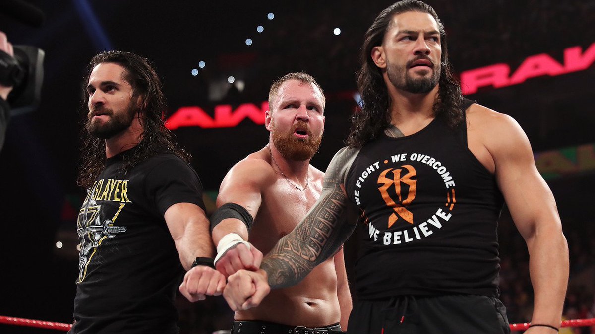 DailyAmbrollins's tweet photo. #RAW digitals: Reunion time once again. #DeanAmbrose #SethRollins https://t.co/ICWpTQZeXw