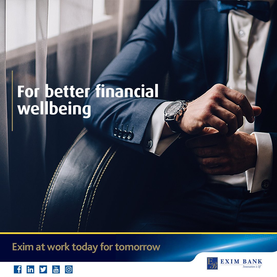 Exim_BankTZ's tweet photo. It’s more than an account number, we value every little interaction with you
today for your better financial well-being tomorrow. #EximAtWorkTodayForTomorrow #TomorrowBeginsToday https://t.co/4L9SvoeQQ2