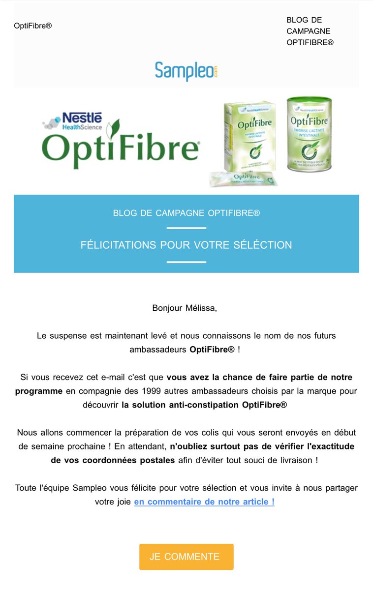 BMChat72's tweet photo. Mon premier Test chez #Sampleo ! https://t.co/OrbT8RIRWl