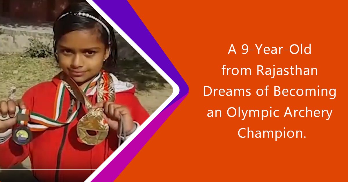 nwpartyindia's tweet photo. 9 year old from Rajasthan dreams of becoming an Olympic Archery Champion .. NWP encourages & wishes the girl in achieving her goal.
#Sports #FirstWomenPoliticalParty #GirlsInSport #WomenInSport #SportsNews https://t.co/FkhhjYNKf5