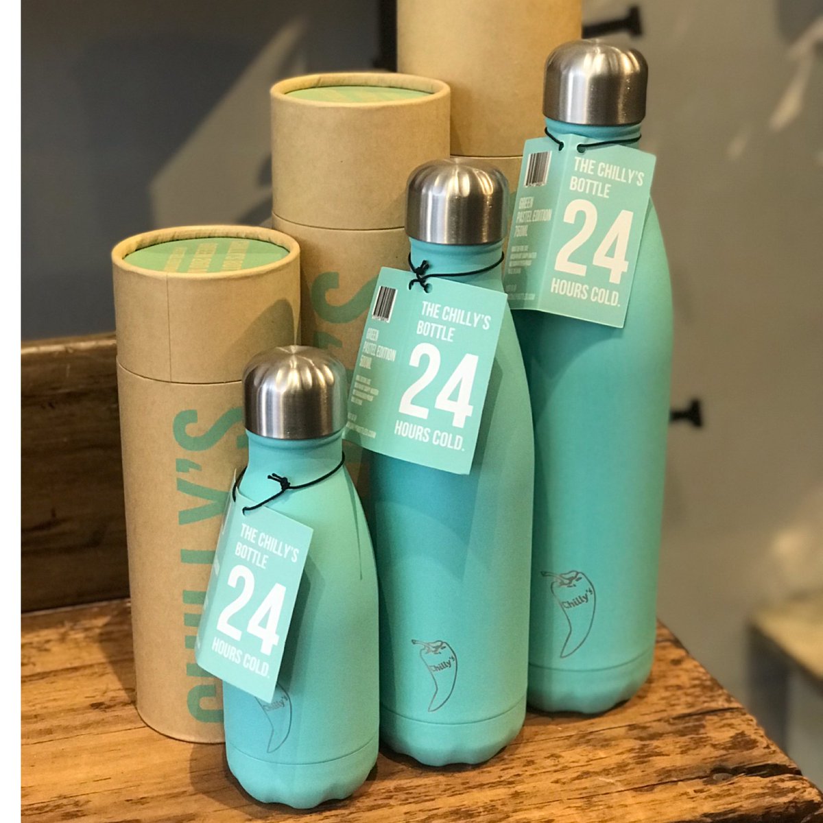 #chillys now in three sizes 👏 #ditchtheplastics #drinktapwater