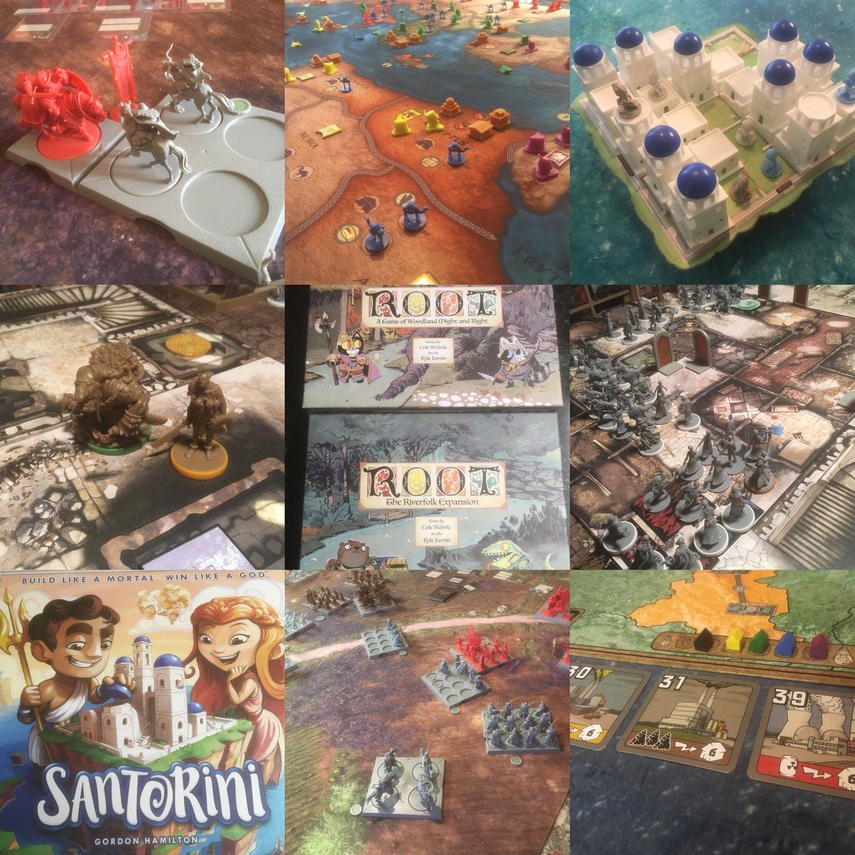 RemassogsRealm's tweet photo. #top9posts for #february2019 on #instagram . Thanks to all who likes, reposts &amp; follows. 1&amp;8) #asongoficeandfire @cmongames 2) #marenostrumempires @academy_games 3&amp;7) #santorini @roxleygames @spinmastergames 4&amp;6) #zombicideblackplague #wulfsburg @cmongames 5) #root @ledergames https://t.co/fEu5uF1Sih