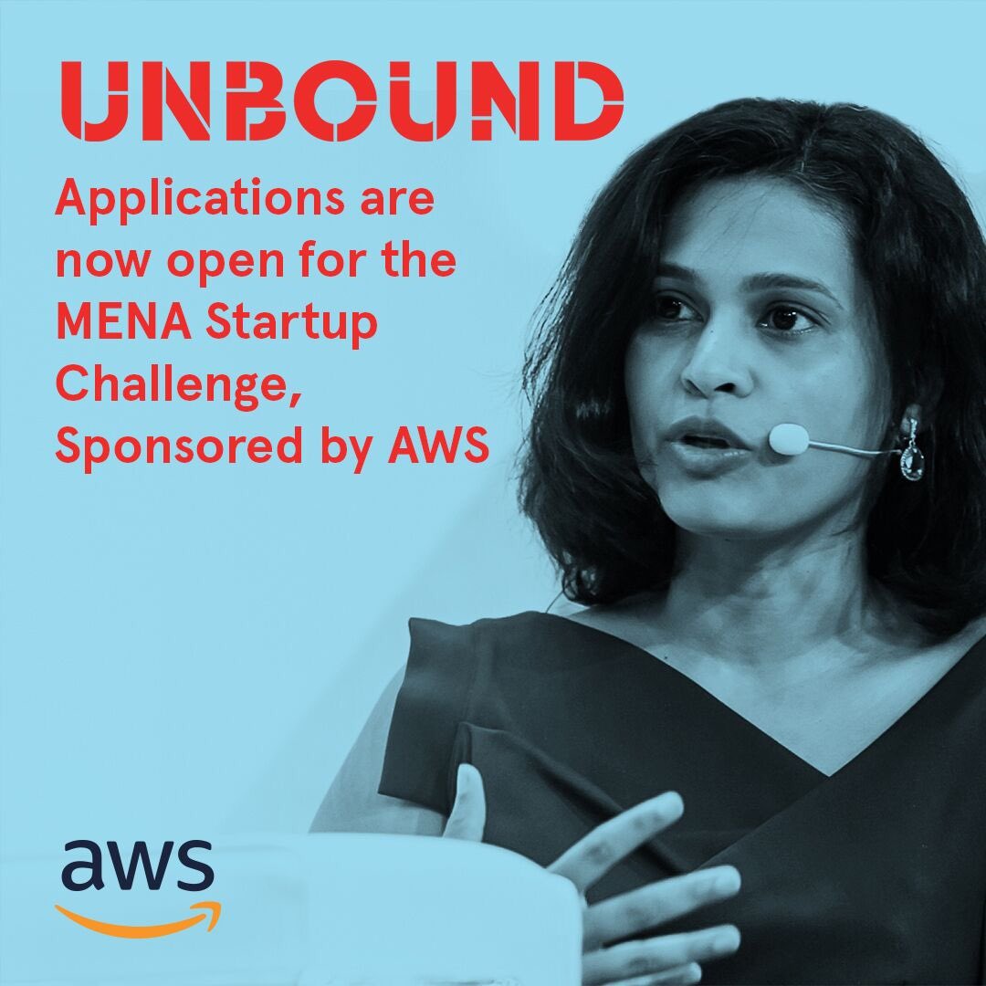 AWS, Unbound’s Platinum Sponsor for #UnboundBahrain is sponsoring the MENA Startup Challenge ⚔ Top startups will battle it out in regional heats across the Middle East. Got what it takes to be one of them? Find out more and apply here: ow.ly/ly/lxEY30nDc99