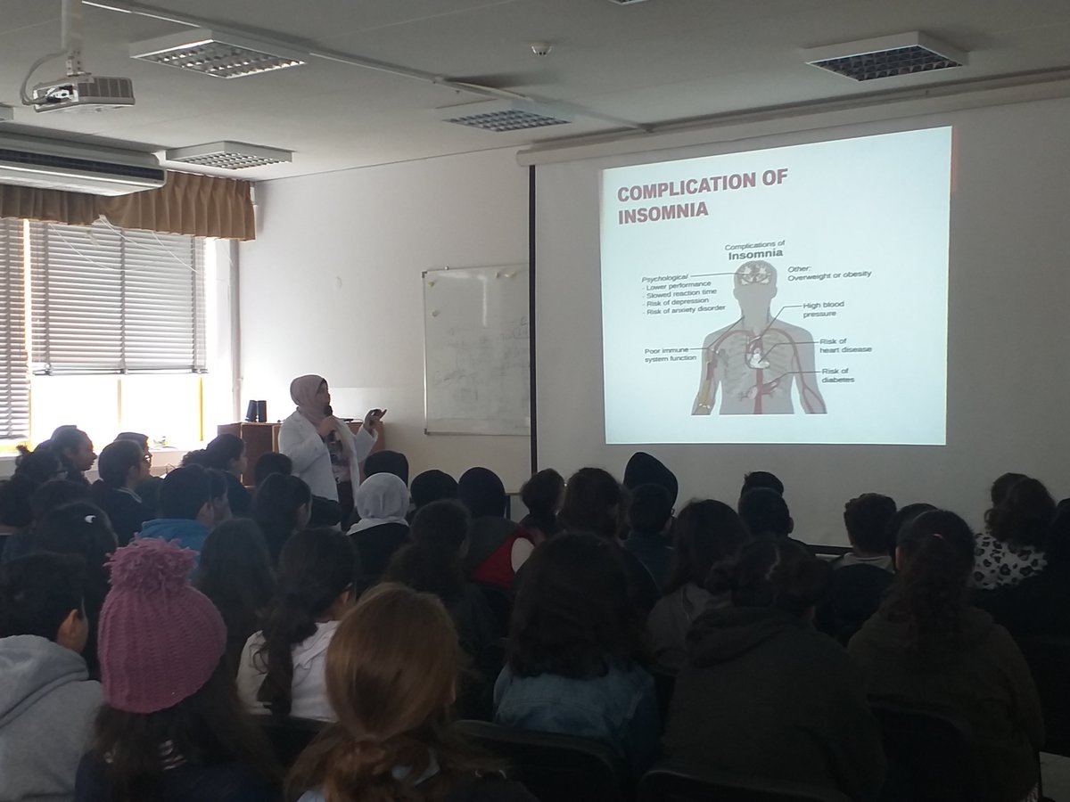 AfaraOhoud's tweet photo. #Consecutive_lectures were devoted to all 6, 7, 8 and 9IP &LSC graders about #Lack of sleep #Misuse of smartphones, laptops...etc & it's effect on #health , #cognitive_performance #Nursing_education @Hhhsinfo @DidiSaleh10 https://t.co/k1VC8AWEMF