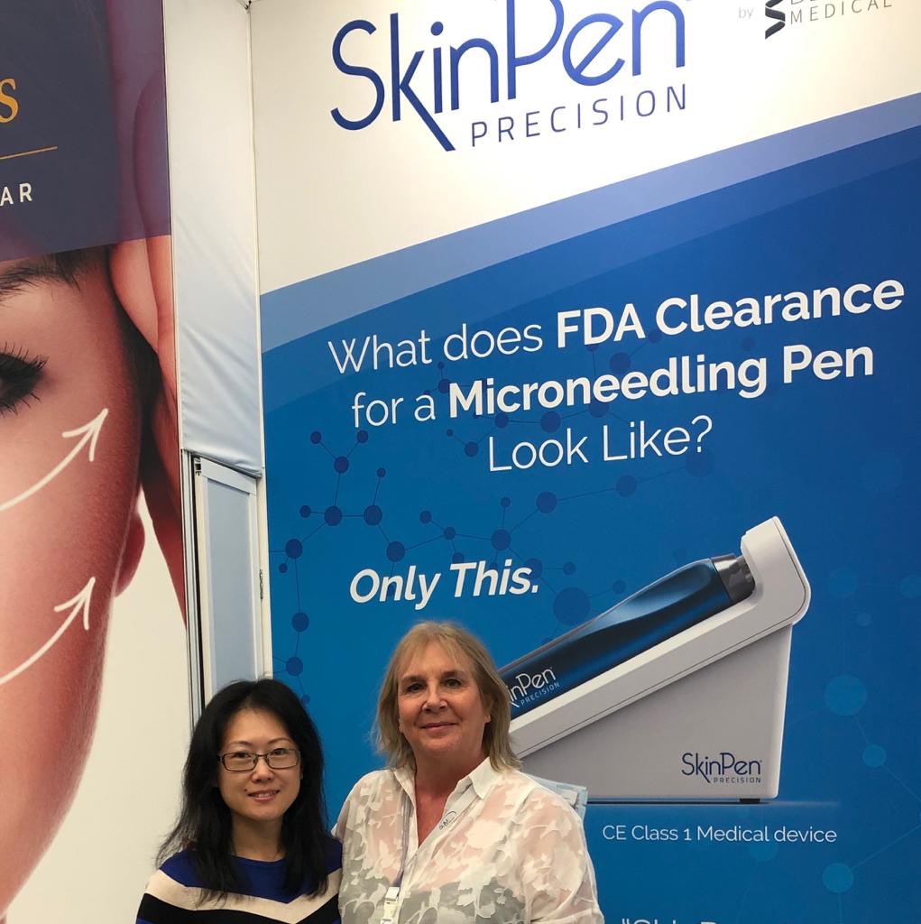 SkinPenUK's tweet photo. Dr Qian, Skin Pen Precision ambassador with Kathy at ACE 2019!
#skinpen #skinpenprecision #microneedling #skinneedling #antiageing #medicalaesthetics #aceconference2019 #beauty #skin #bbloggers https://t.co/dxhXvwoLjh
