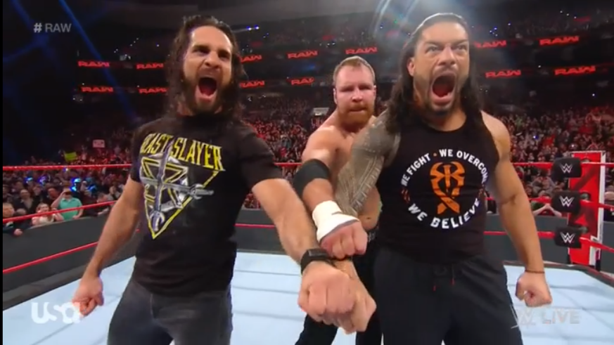 SHyam_Gourhindu's tweet photo. the band is back together..... SHIELD is bak for claim his yard...@WWERomanReigns @WWERollins #dean_ambrose @WWE @WWEIndia @WWEUniverse #RomanReigns #WWE #WWERaw #shieldisback https://t.co/IrqyqFCVh6