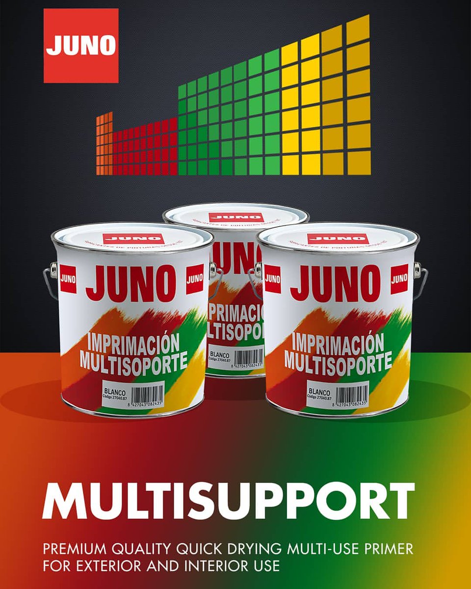 ALLROUNDER!!!!
Multi- support primer from JUNO paints at Dungarvan Paints and DIY.
This All round primer can be used for multiple projects both inside &amp; outside.
It's Anti - Mould as standard &amp; also Fire Retardant.
Call in &amp; ''ASK DAVE'' for details