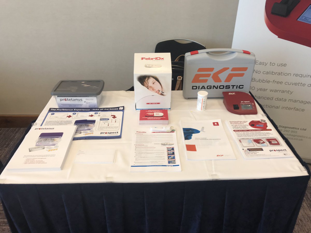 ProspectDiag's tweet photo. All ready for the #POC networking event @HiltonReading #ProTetanus #FebriDx #HemoControl #AMR #Anaemia #AntibioticGuardian https://t.co/t4Pajr9208