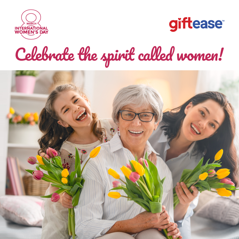 It's the week of celebrating womanhood!

So let's do something special for the wonderful women in our lives!!!

#Giftease brings you amazing gifts to woo the special ladies. bit.ly/2TdSmXs

#BeLikeHer #WomensDay2019 #WomensDayGifts #HappyWomensDay #InspiringWomen