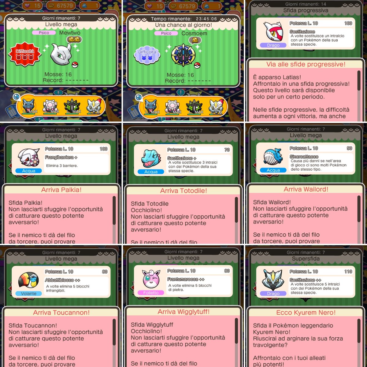 pokemoncentral's tweet image. #MartediShuffle: ottava settimana di eventi in #PokemonShuffle e #PokemonShuffleMobile! Info: instagram.com/pokemoncentral… #Pokemon