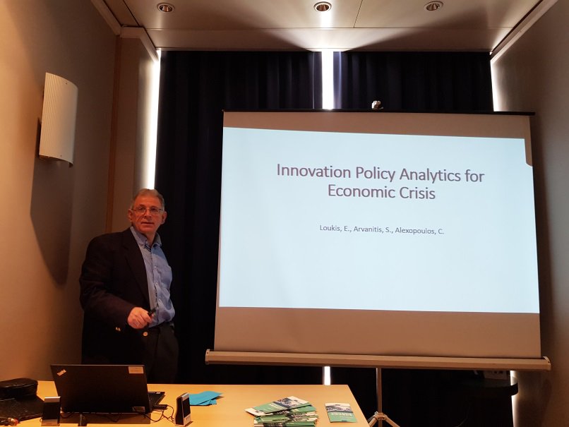 xalexopoulos's tweet photo. The @Government_30 project team presenting findings on #egov #training #policyanalytics #ethics #bigdata #AI at #ICDS2019 conference #NGDG track in #athens @xalexopoulos @eloukis @FrankDanielsen @AlexanderRonzhyn https://t.co/SA5mk1Fbx4