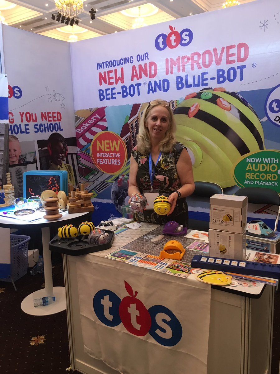 FionaM_TTS's tweet photo. Come and see #BeeBot #Bluebot at @BESSVietnam  #TTS_int  #Programming #computationalthinking #robotics https://t.co/TjZ64QdMwT