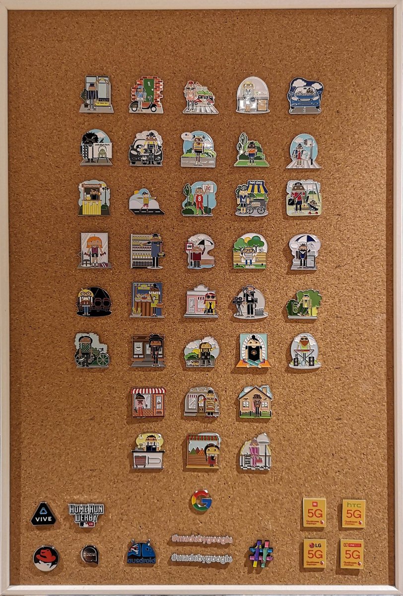 JM77's tweet image. Pins of #MWC, 2019 edition. #androidmwc #Android