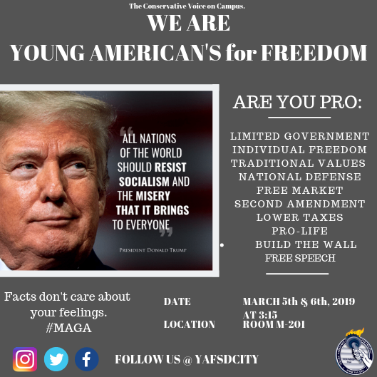 San Diego City College Young Americans for Freedom (@yafsdcity) on Twitter photo 