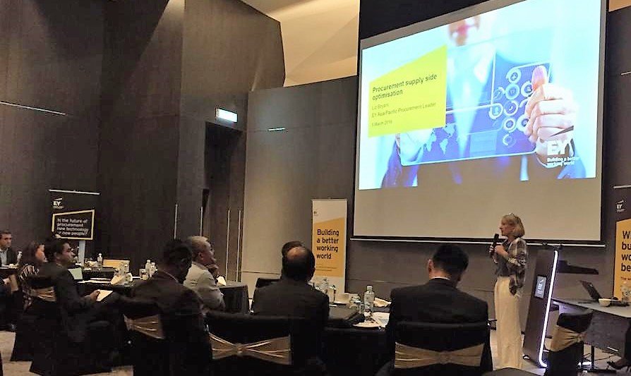 EY_Malaysia's tweet photo. Liz Bryant, EY Asia Pac Managed Services Leader shares that while digital solutions can turn a company’s procurement function into a competitive advantage, human-centric design must be at the forefront to deliver sustainable benefits. #DigitalEY #HumanInDigital #TransformativeAge https://t.co/efmhH0Y4UW
