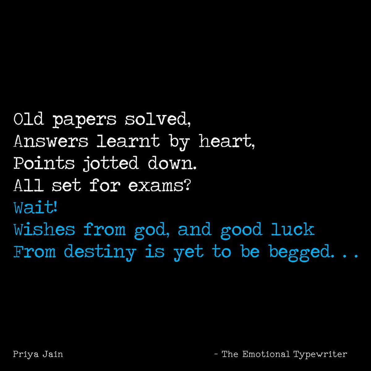 EmoTypewriter's tweet photo. #oldpapers #exams #boards #bestofluck #beg #goodluck #from #God #TheEmotionalTypewriter #TET https://t.co/Ki7jBiEHb5