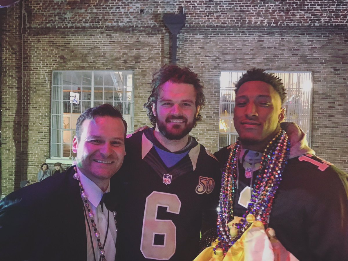 michaelkrik's tweet photo. Michael. Thomas. Michael Thomas. You are welcome universe. We fixed everything. Don’t worry about it. 
—————————-
#hailorpheus @Cantguardmike @thomasmorstead #mardigras #Nola #Saints @saints #Orpheus #NewOrleans https://t.co/O9qVAkCN6R