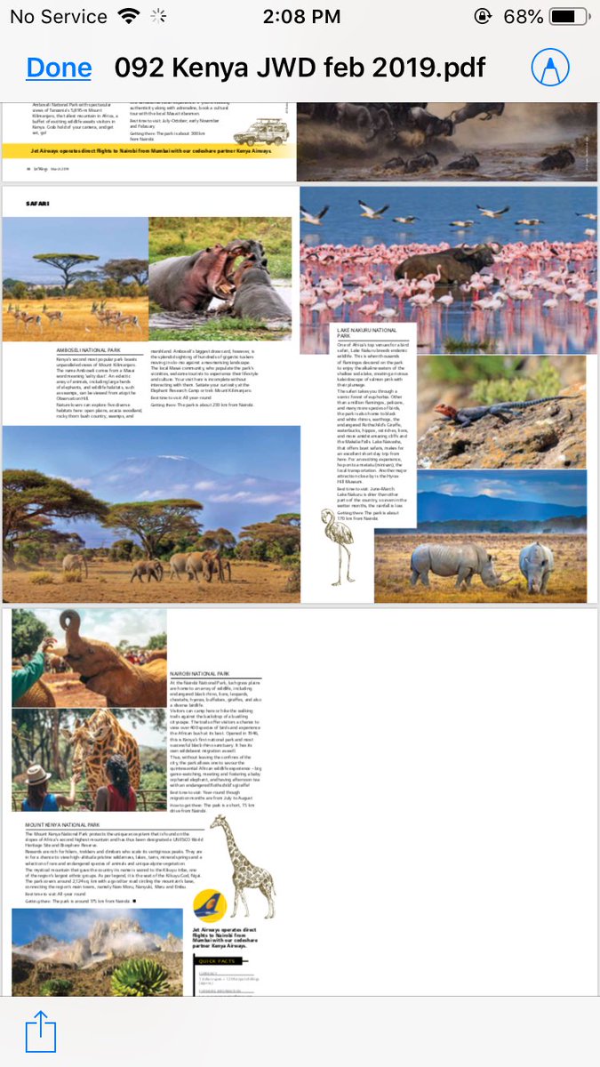 neeta_com's tweet photo. If flying @jetairways international do check out my colourful #travel piece on #Kenya &amp; its enchanting #wildlife #natureparks &amp; #reserves in #jetwings magazine. A recap of my fun memories in this beautiful country! #travelwriting #africa #masaimara #culture #people #tribe #safari https://t.co/6W4DAy4xpy