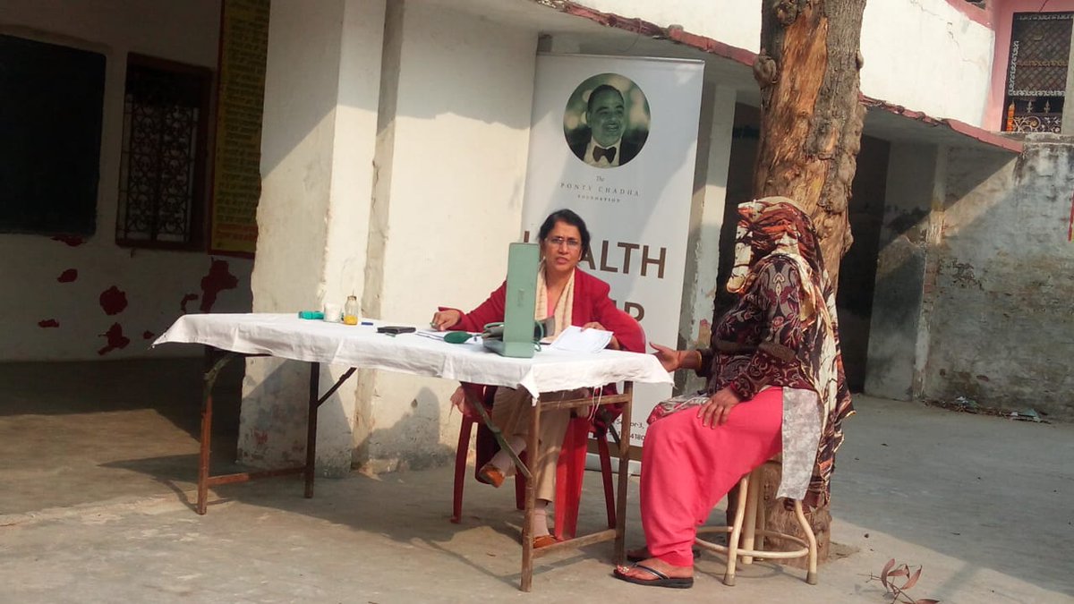 PCFIndia's tweet photo. A healthy community is a happy community.

145 patients were successfully treated and given medication at our health camp in Sector 5, Wave City Ghaziabad on 25th February 2019. #HealthCamp #HealthyIndia #HealthFirst https://t.co/4TLqt2q60C