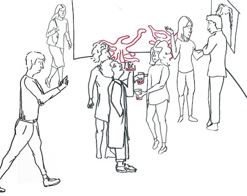 Una crónica sobre el flirteo en las inauguraciones en el mundo del arte. Por Ignacio Tejedor madriz.com/en-las-inaugur…