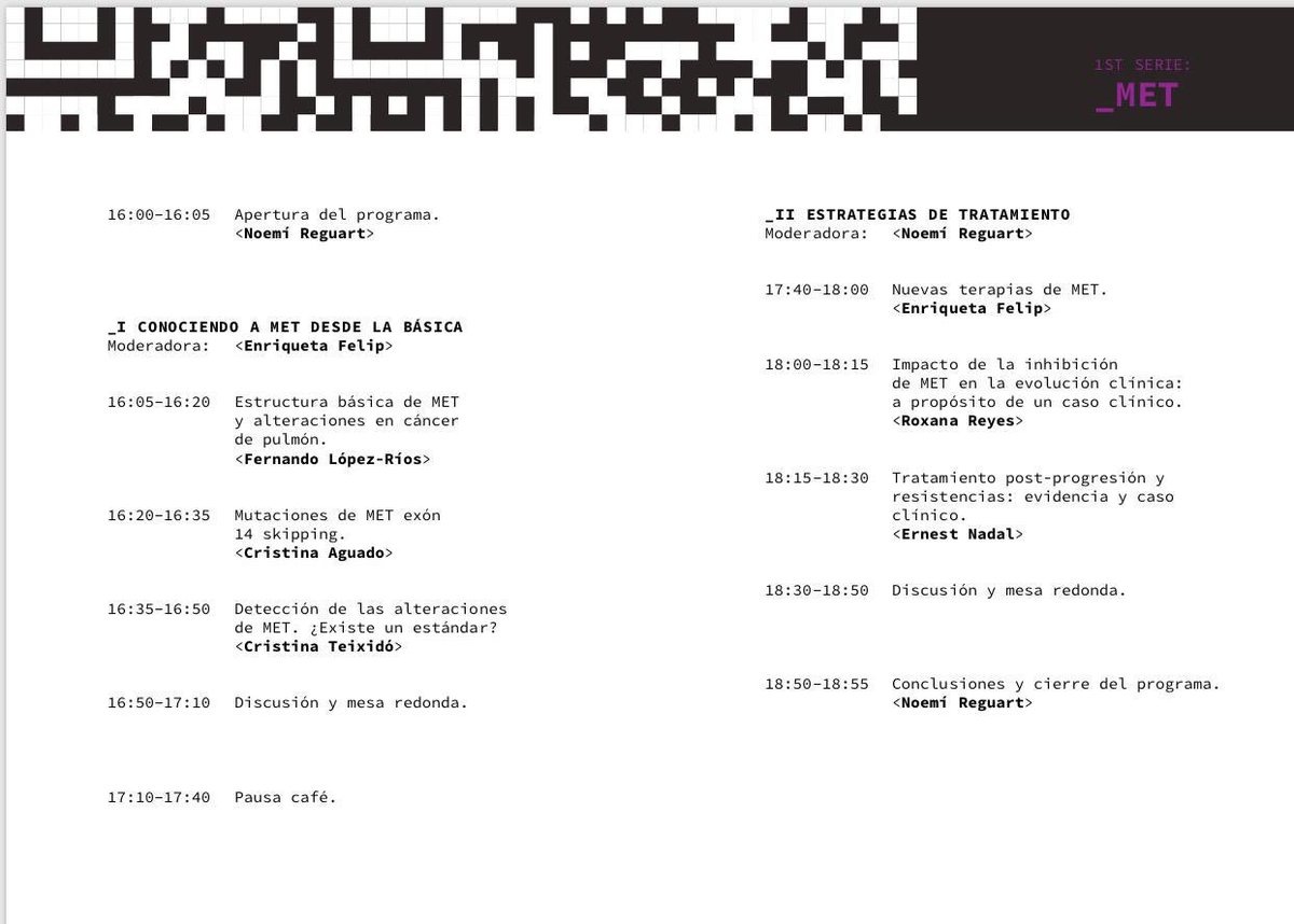 teixido_c's tweet image. Join us @hospitalclinic the 27th of March at the Coding Lung Cancer 1st Series #codinglungcancer : this time MET is going to be the protagonist. Great faculty invited!! @NReguart @NadalErnest @Rm_Reyesc @EnriquetaFelip. Inscriptions ✍️aventik.es/cursos