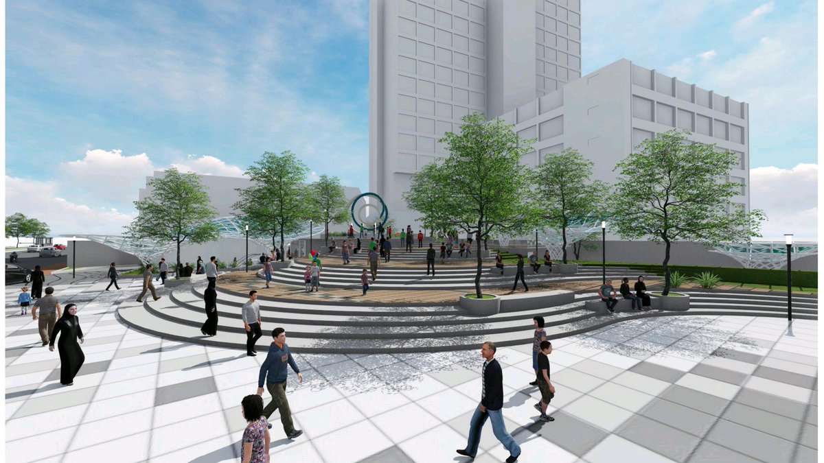 Terlebih, ruang publik di Jalan Pemuda 17 yang sebesar ini pastinya akan seru dengan hadirnya area atraksi musik dan performance art, patung sawunggaling, diorama sejarah Surabaya (sejarah perjuangan dan cerita berdirinya Kota Surabaya).