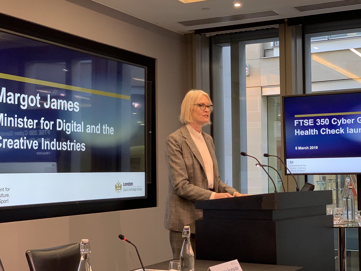 JdR_Tech's tweet photo. "Good security gives British boardrooms the stability and confidence they need to continue running and growing their businesses safely online.." #DigitalEconomy @DCMS #CyberHealthCheck @LSEGplc @margot_james_mp @techUK https://t.co/ULjwNZ2orD