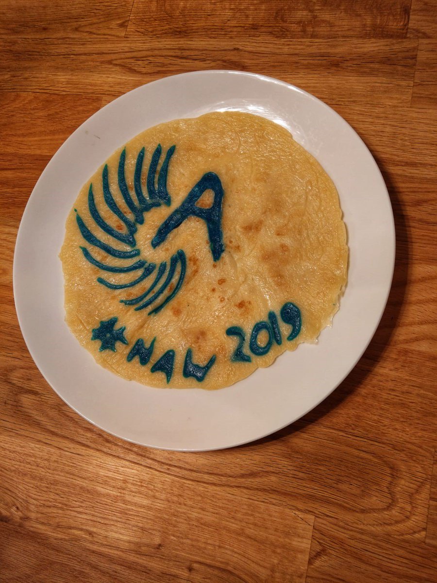 As part of #NAW2019 we're celebrating #PancakeDay with our very own branded #pancake, thanks to our colleague Lisa for her culinary expertise! #BlazeATrail #FireItUp