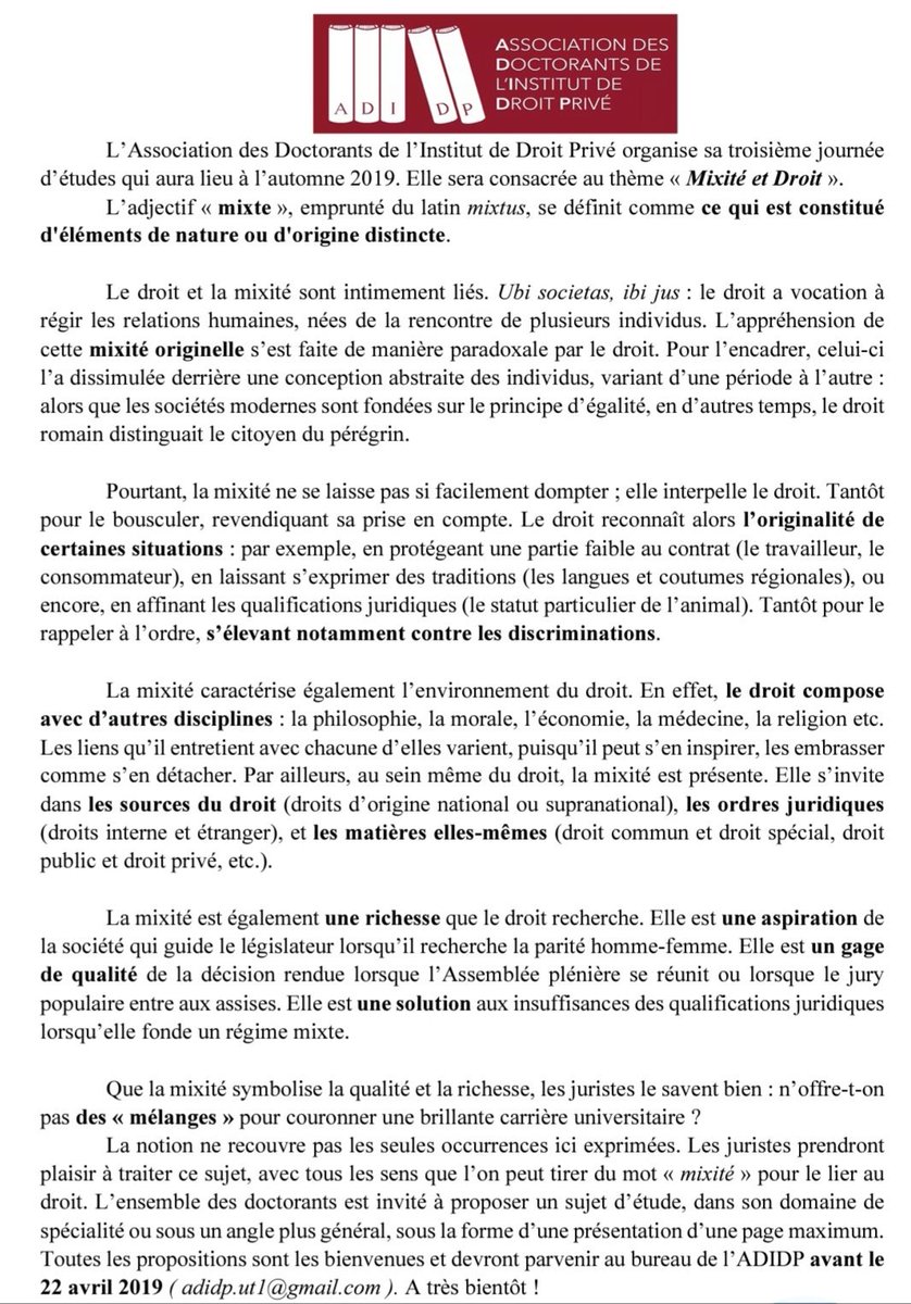Association des doctorants de l'IDP tweet media