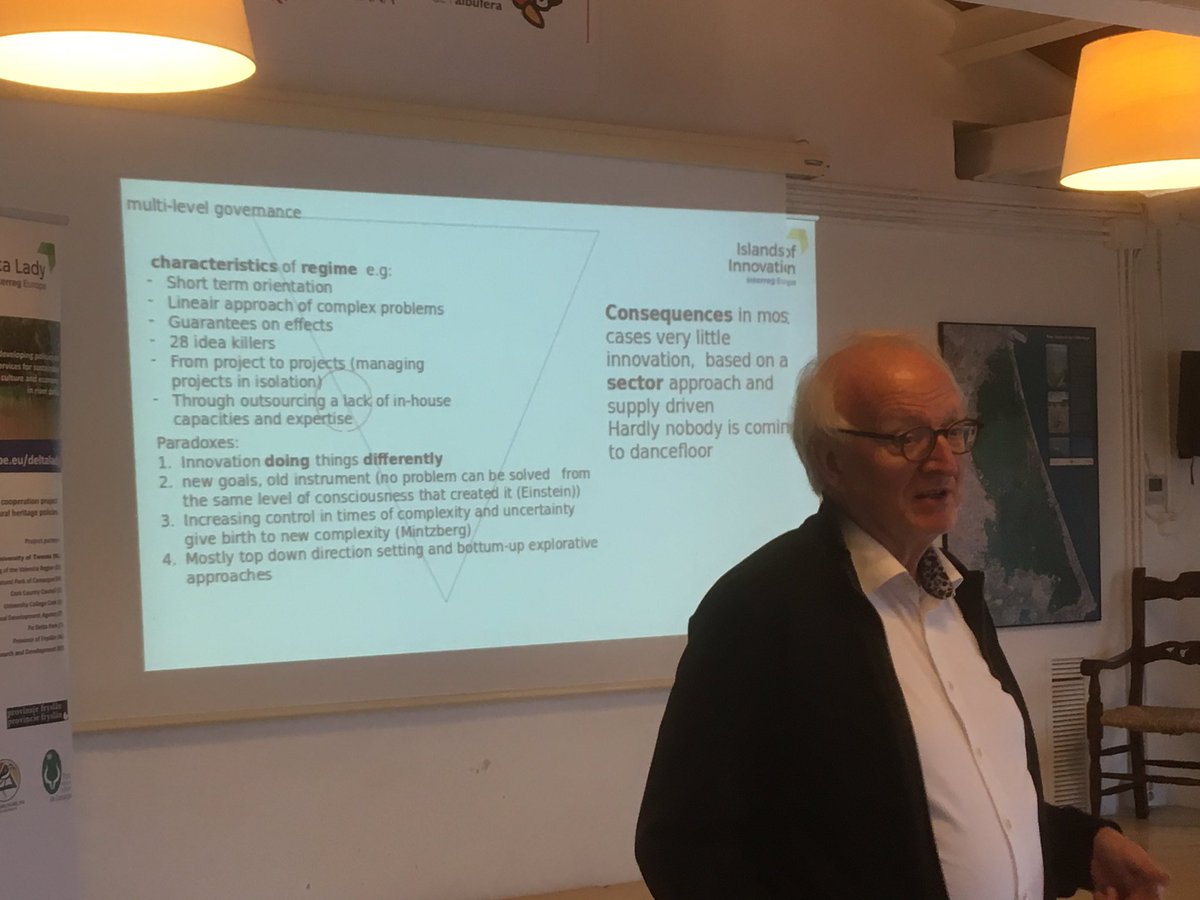 #InterregEurope project #deltalady starts. Simon is telling about how we contribute to this project and wat we learned in #IslandsofInnovation