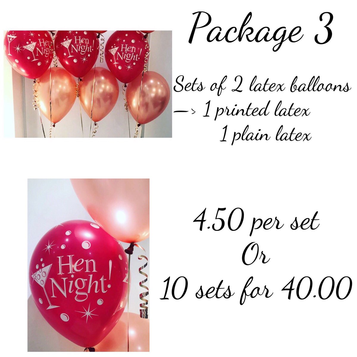 balloon_people's tweet photo. Package 2 and 3 ๐ #balloonpeople #balloonpackage #latexballoons #party #tablecentrepieces #huddersfield #huddersfieldis #yorkshire #piazza https://t.co/QY4398FgYl